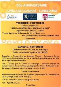 250908 jumelage LUNEBOURG 50 ans programme